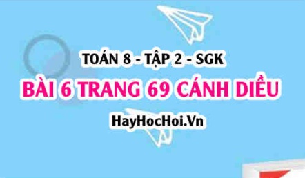 Bài 6 trang 69 Toán 8 Tập 2 Cánh Diều